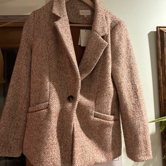 Skies Are Blue Jackets & Blazers - Ladies Size M Winter  Pea Coat Wool and Polyester NWT